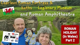 305 Caerleon Castle Roman Fortress and Baths Legionary Museum and Roman Amphitheatre Wales [upl. by Lanny]