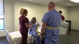 Physical Therapy Transfer Training  How To Transfer From Wheelchair To Bed [upl. by Burty171]