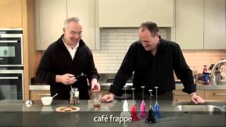 How to make a frappé coffee using an aerolatte milk frother [upl. by Ydolem]