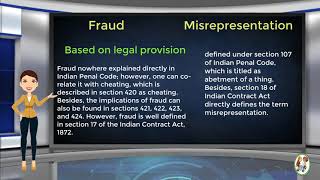 What is Difference Between Fraud amp Misrepresentation [upl. by Enyalaj]