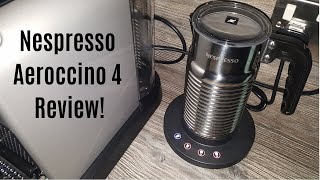 Nespresso Aeroccino 4 Milk Frother Review  Worth upgrading from the Aeroccino 3 [upl. by Notse]