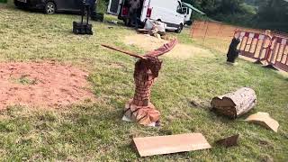 A fabulous range of wooden sculpture at Caerleon festival 2024 [upl. by Orsola]