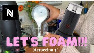 How To Foam Milk With Aeroccino 3 Make Coffee With Foam Tips amp Tricks  Easy Foamed Latte Recipe [upl. by Kcirrag580]